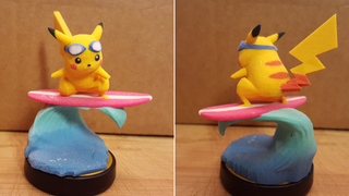 Pikachu Amiibo Learned Surf!